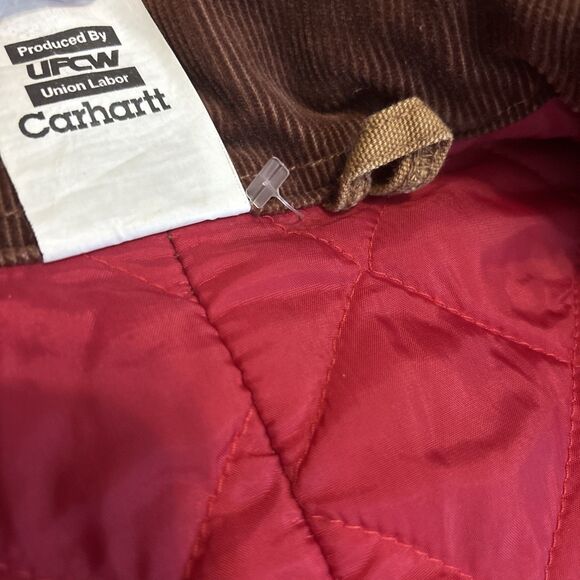 Carhartt Men’s Insulated Coveralls Size 52 Reg X01 BRN USA Vintage - UNION Made - Picture 11 of 13